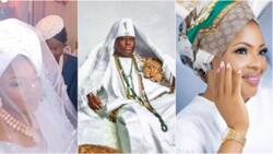 Moment Ooni of Ife called to check up on his new wife as she makes up during their wedding sparks reactions
