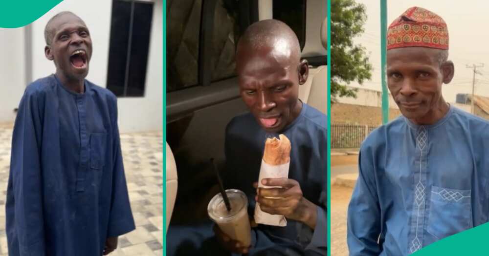 Nigerian man tastes good food, shouts