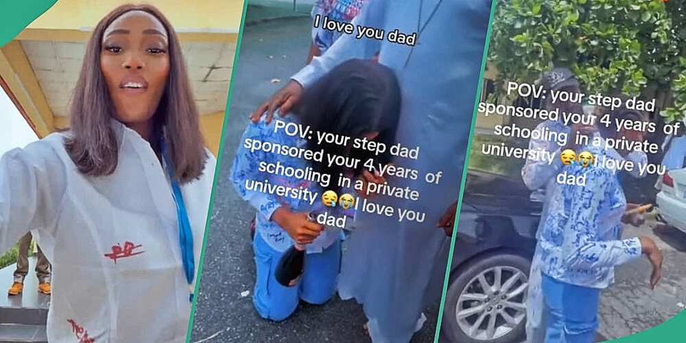 Lady praises stepfather's support for her education