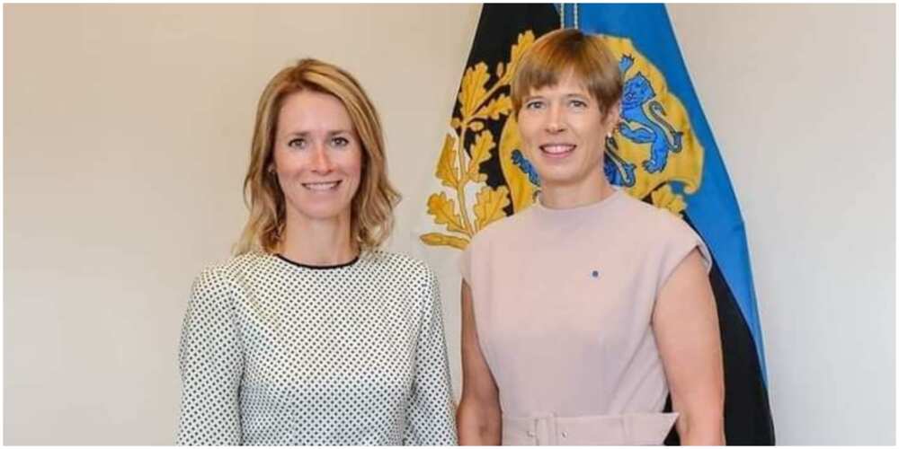 Estonia, only country at the moment to have both female president and prime minister