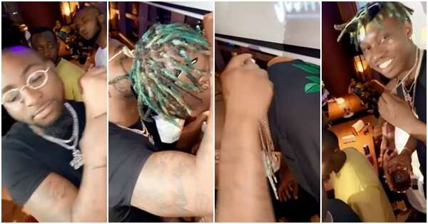 Davido gifts Zlatan Ibile 40k necklace, recounts how he helped him get famous