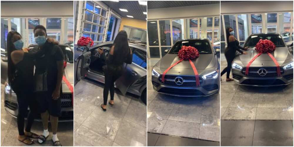 Social media reacts as man buys his wife brand new Mercedes-Benz