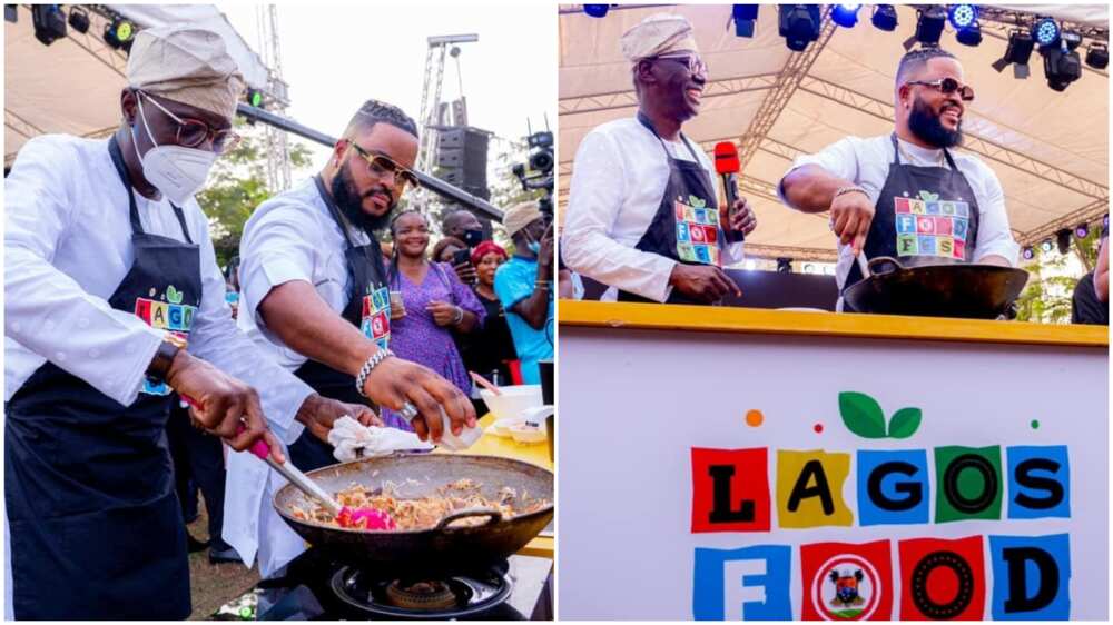 Lagos Food Festival: Governor Sanwo-Olu, BBNaija Winner Whitemoney Cooking