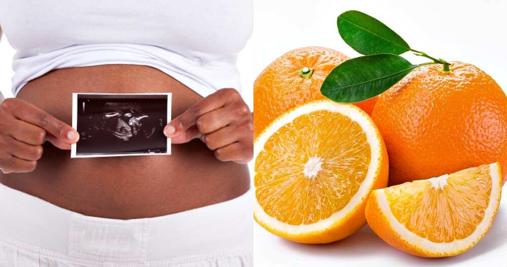 Orange benefits for pregnant woman