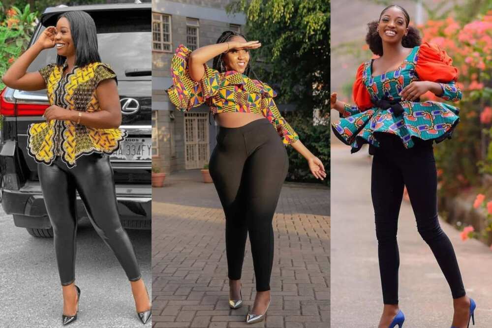 Best styles of Ankara tops to pair with skirts, jeans and leggings