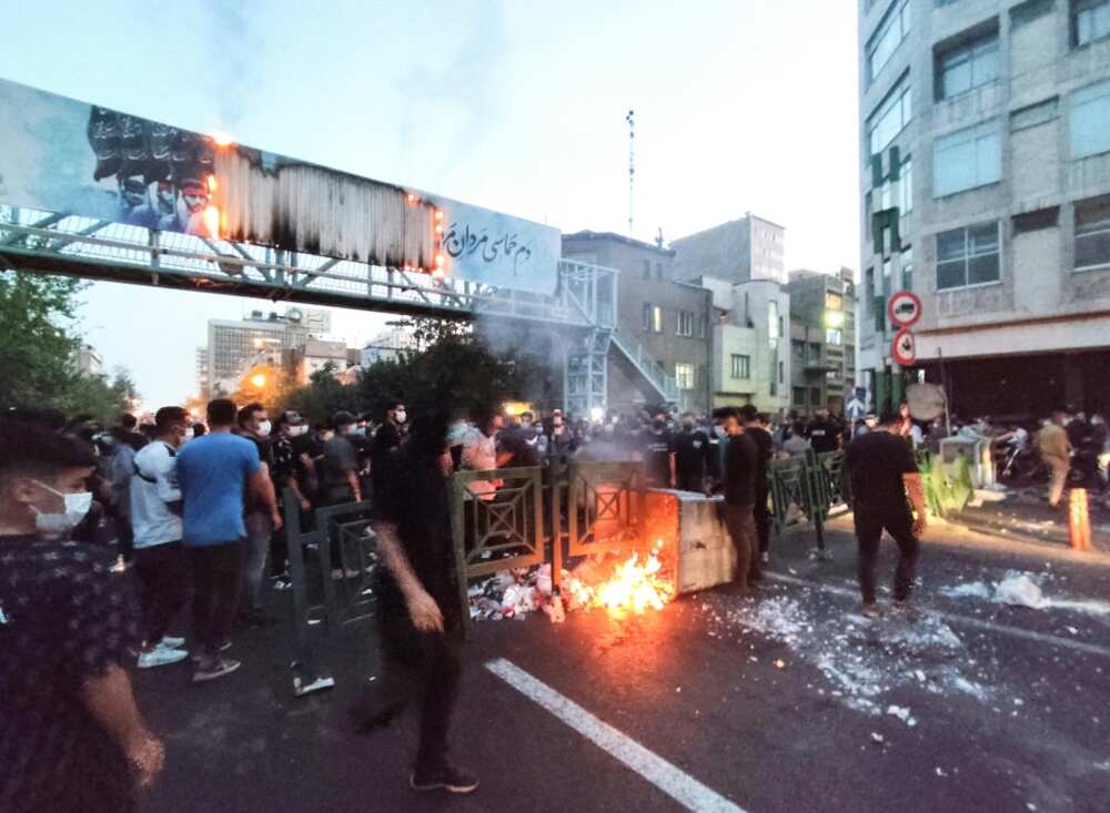 Iran's security forces have been accused of firing at crowds of demonstrators with birdshot and metal pellets