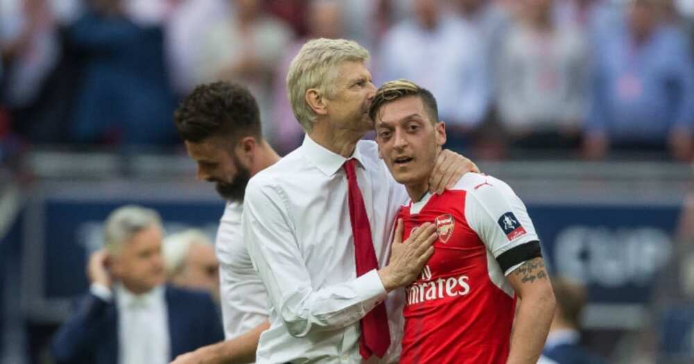 Mesut Ozil aims subtle dig at Arsenal boss Arteta in birthday wish to Arsene Wenger