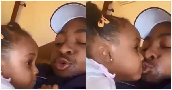 Davido babysits 2nd daughter while babymama goes on day out with friends (video)