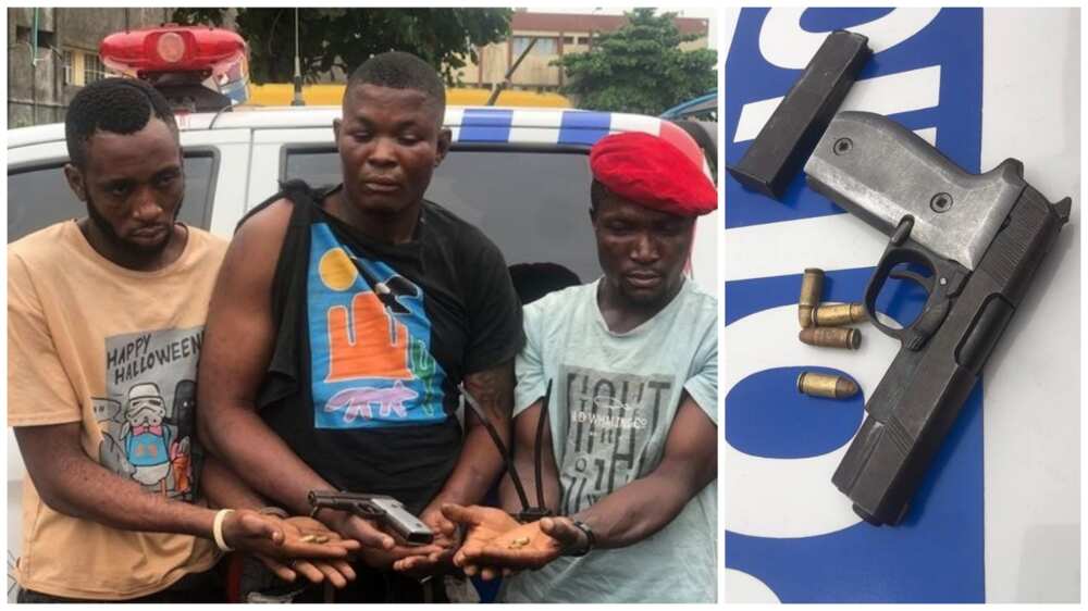 Traffic robbers, arm and ammunition, Lagos state police command, Rapid Response Squad