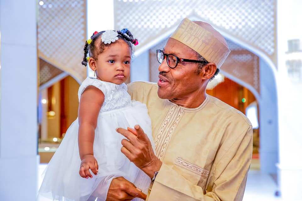 Children’s Day: Presidency shares cute photos of Buhari playing with kids