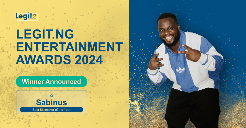Sabinus, Legit.ng Entertainment Awards, Winners, Announcement