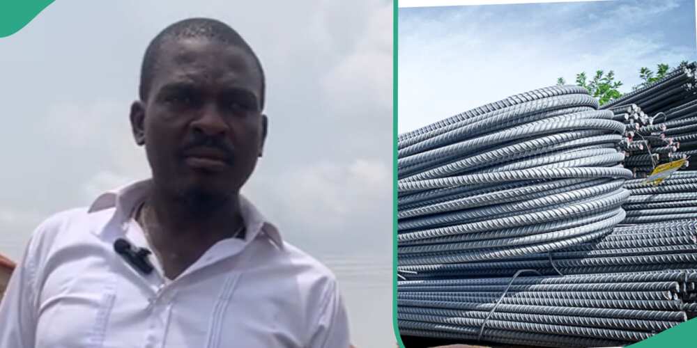 Man gives updated price of steel in Nigeria.