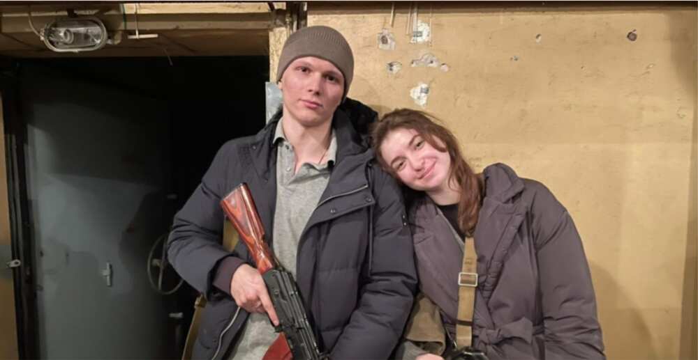 Yaryna Arieva and Sviatoslav Fursin got married just hours after Russia launched its invasion of their country