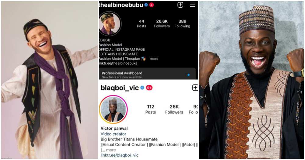 Photos of BBTitans Ebubu and Blaqboi