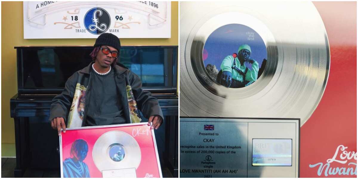 Davido, Neyo, other stars congratulate Ckay as he receives UK silver certification plaque for his hit single