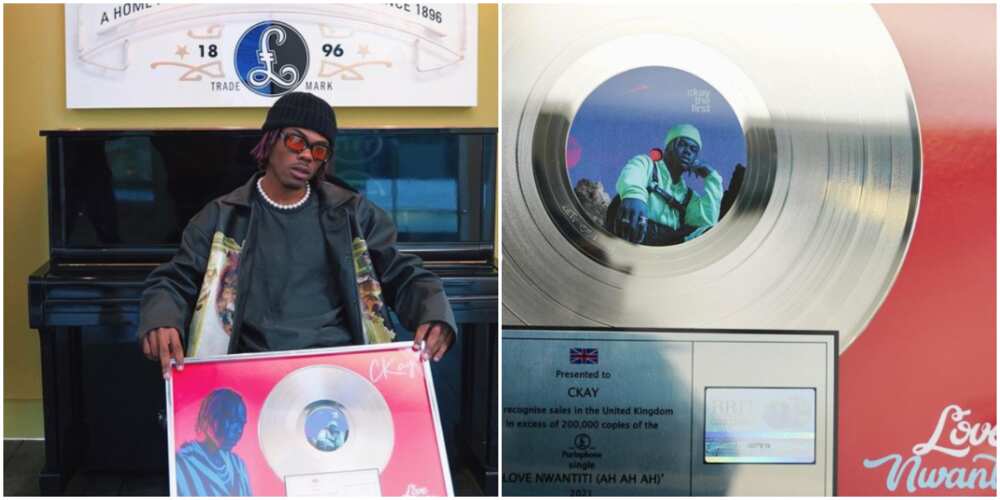 Ckay gets plaque