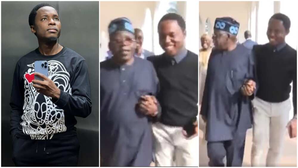 Tinubu and Bayo laughed in the video.