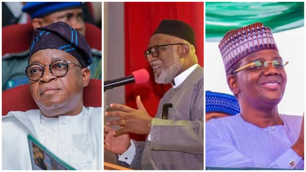 Gboyega Oyetola/Rotimi Akeredolu/Bello Matawalle/Osun 2022/Ondo/Zamfara/APC