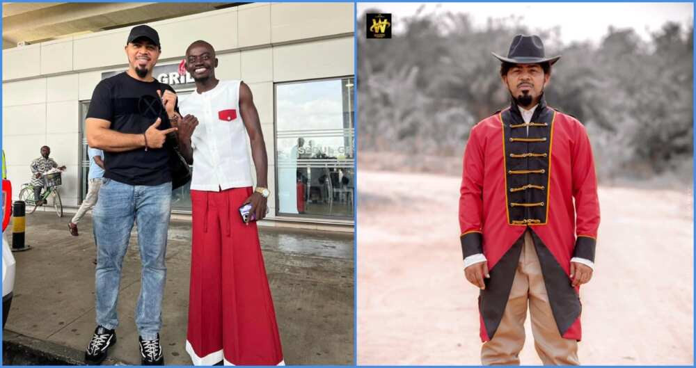 Ramsey Nouah says Ghanaian actor Lil Win has been overfeeding him since he came to Ghana
