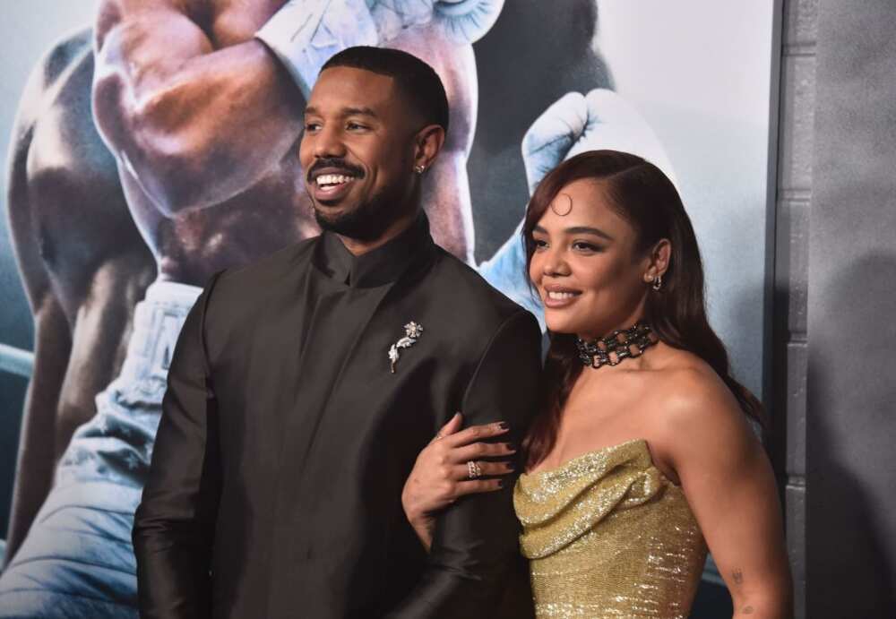 Michael B. Jordan et Tessa Thompson à la première de Los Angeles de Creed III