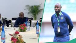 Finidi to take charge of Super Eagles in friendlies against Ghana, Mali, holds 1st meeting: "Nice 1"