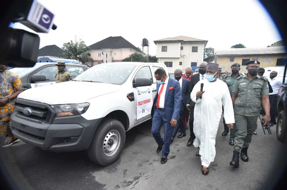 Akpabio arrives Delta to meet with Tompolo over the formation of NDDC board