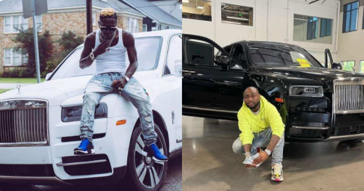 I don't use my dad's money for hype, Shatta Wale jabs Davido over new Rolls Royce purchase