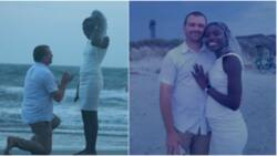 Photos emerge as Chibok girl who escaped Boko Haram abduction gets engaged to lover in US