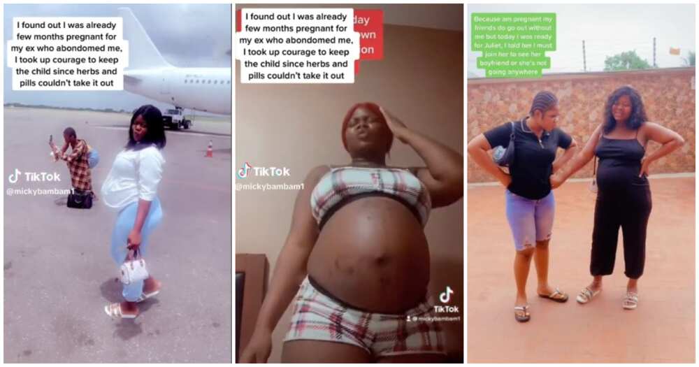 Micky Daniels, Nigerian lady, pregnant, boyfriend dumped her
