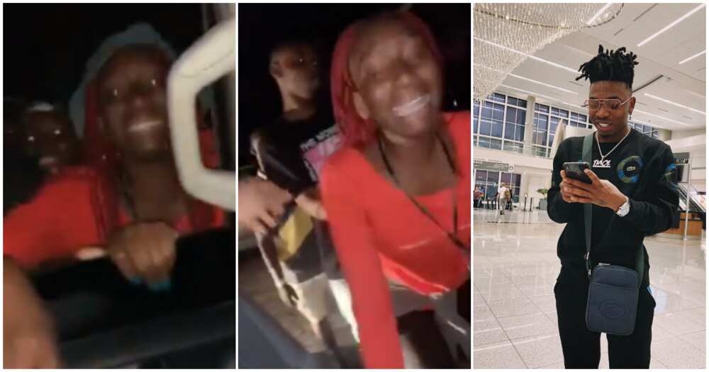 Mayorkun shares hilarious clip of female fan crying when she met him