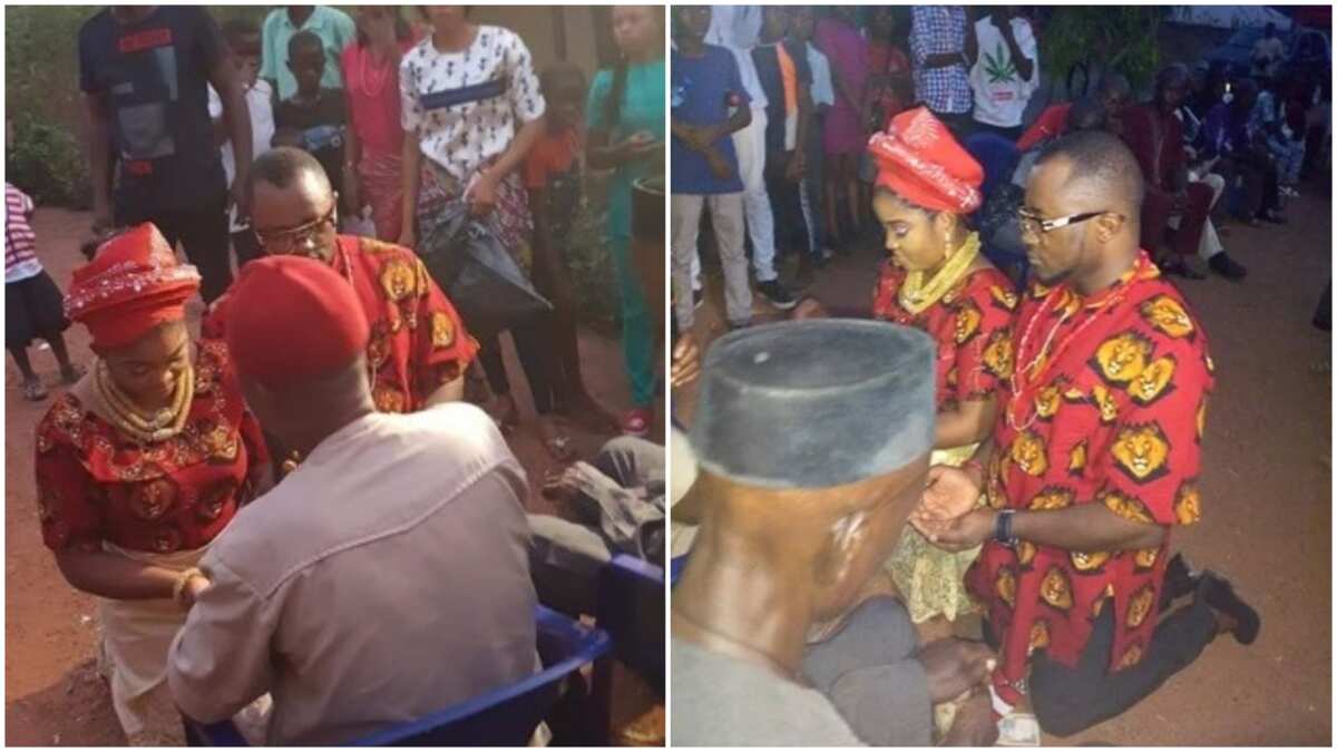 Nigerian man who proposed to his girlfriend during flight, weds (photos)