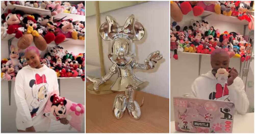 Mini Mouse, DJ Cuppy, dolls, Disney