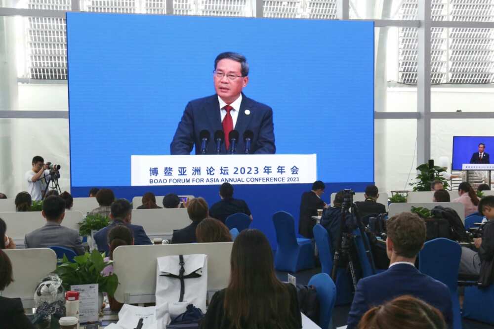 Premier Li Qiang said officials would focus on preventing major financial risks as well as support for the private sector