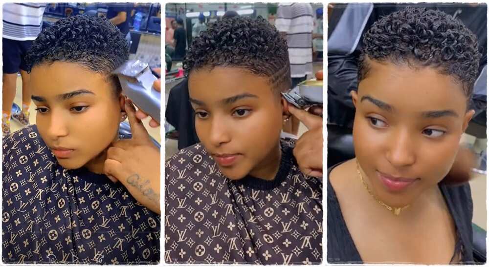 Photos of a beautiful lady getting a haircut at the salon. Photos of a beautiful lady getting a haircut at the salon.