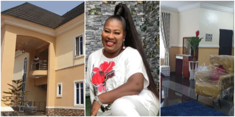 Nollywood producer Uche Nancy opens tastefully furnished mansion for film production Legit.ng