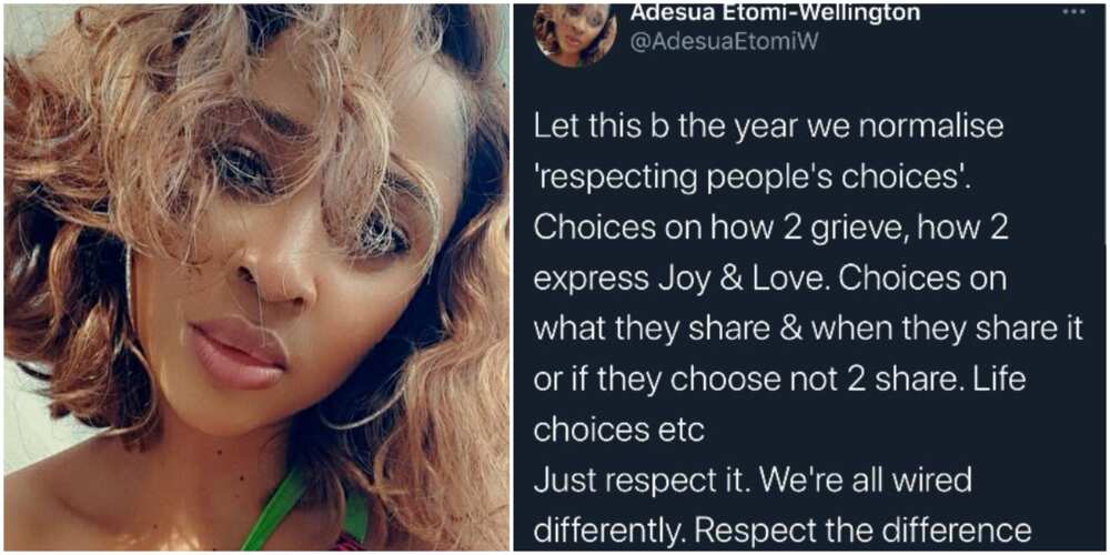 Let’s respect people’s choices on what they choose not to share: Adesua Etomi says