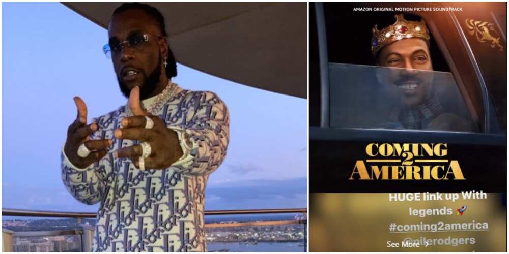 Coming 2 America: Burna Boy links up with John Legend and Nile Rodgers on sountrack