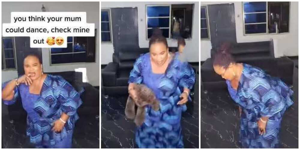 Mum serves lovely moves as she does the Warisi dance with a teddy bear in cute video