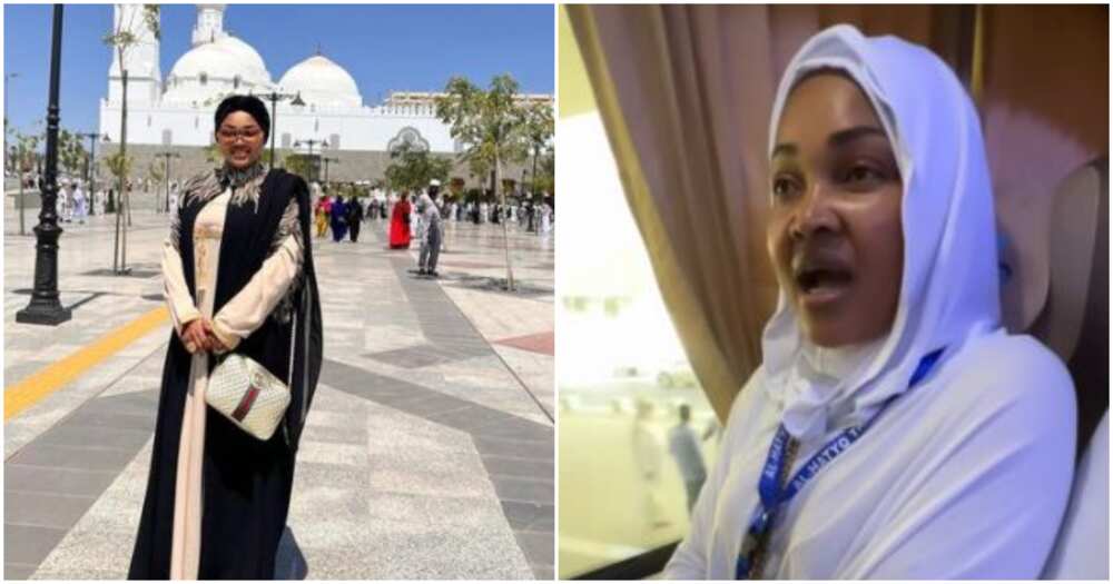 Actress Mercy Aigbe in Makkah Actress Mercy Aigbe in Makkah