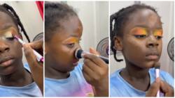 Little girl impresses netizens with amazing makeup skills in trending video: "How talent is built"