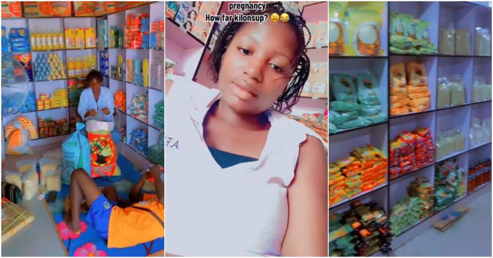 Reactions as Nigerian lady uses her wedding money to set up mini mart, shows it off on social media