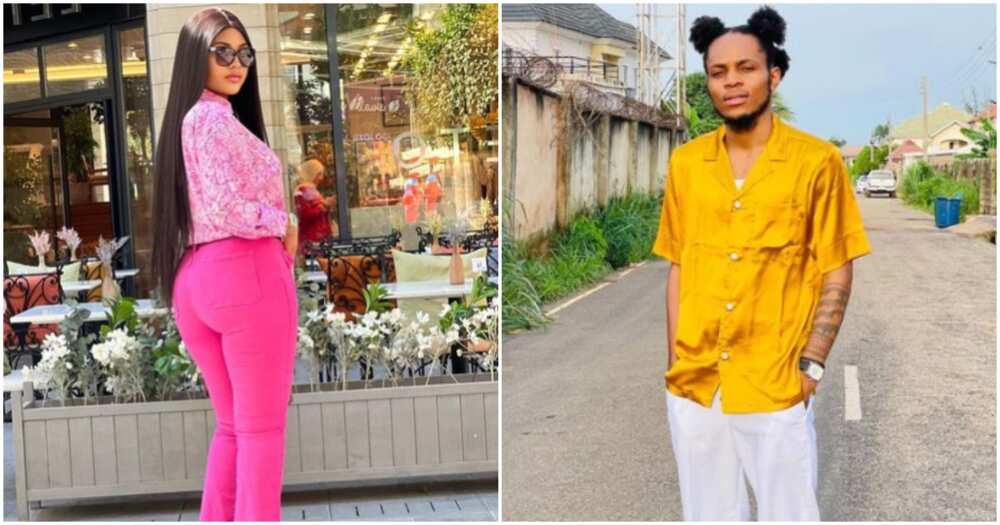 Regina Daniels' allegedly works on her body. Regina Daniels' allegedly works on her body.