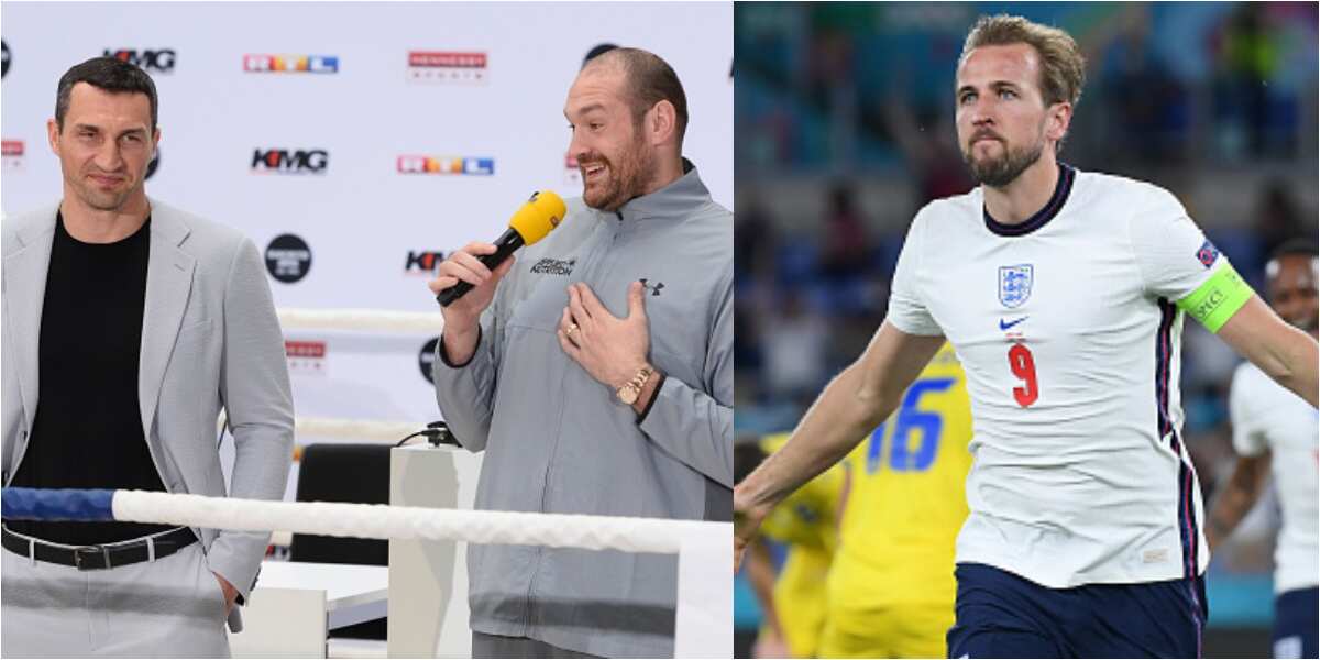 Tyson Fury shades Ukrainian boxer he beat to win heavyweight title after England victory