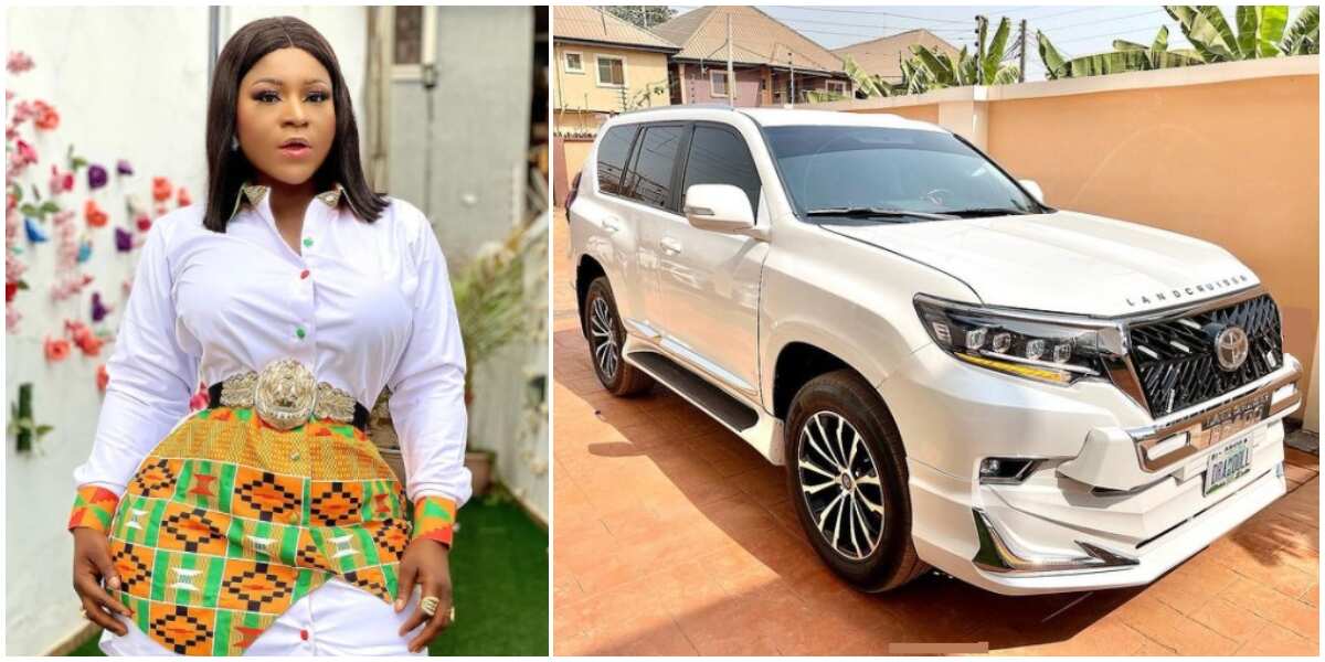 Thank you Lord: Nollywood actress Desitny Etiko celebrates new ride, shares photos