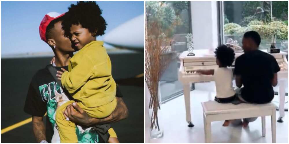 Wizkid and Zion bond together Wizkid and Zion bond together