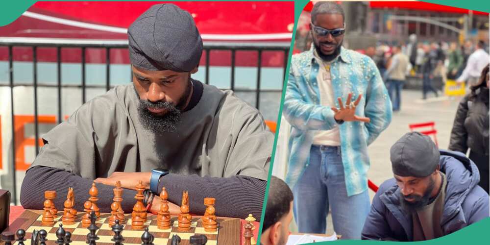 Adekunle Goldy visited the venue where chess player Tunde Onakoya was playing to break GWR.