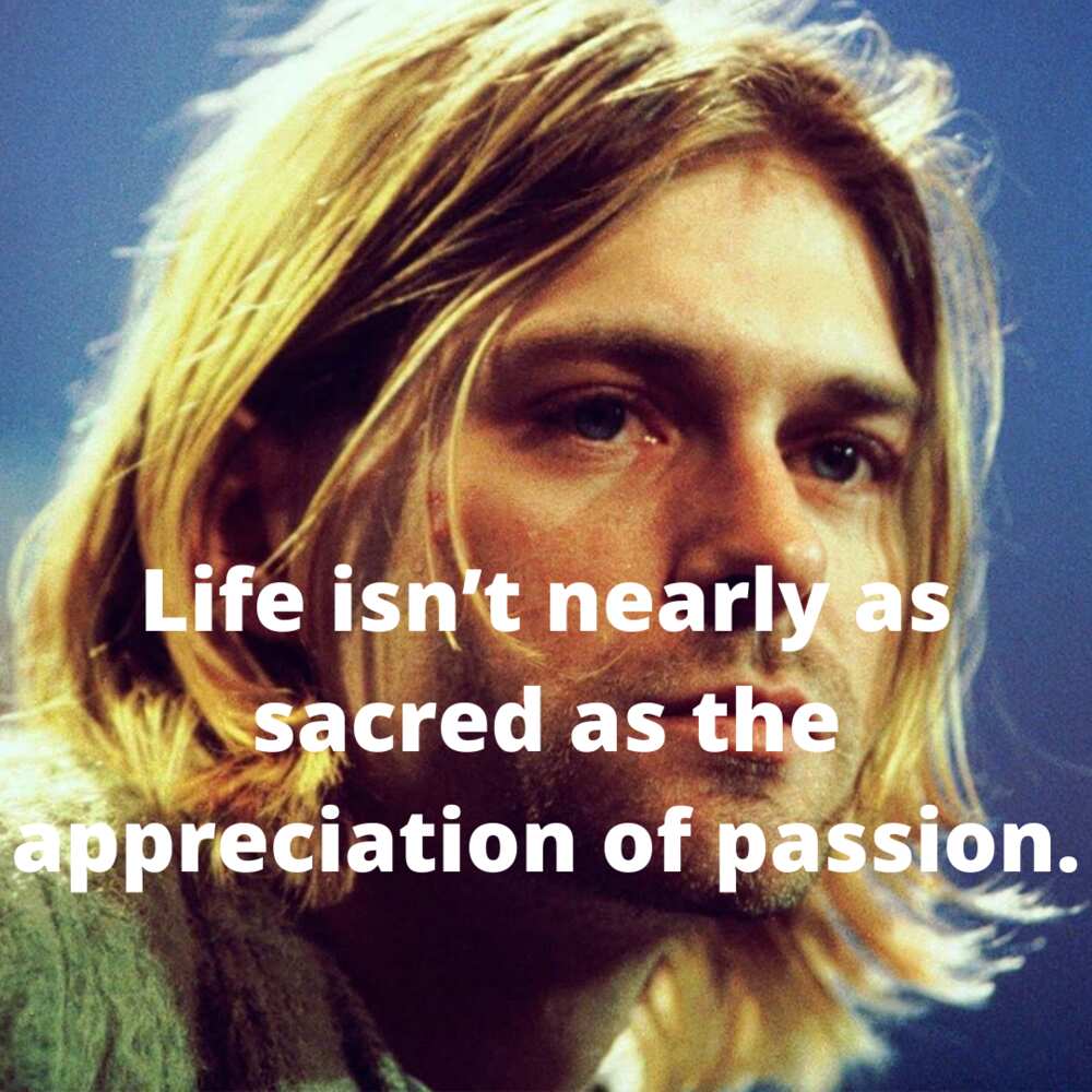 kurt cobain quotes on life