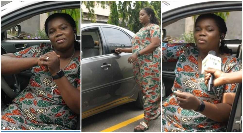 Kemi, a Nigerian mother of two who is a taxi driver.