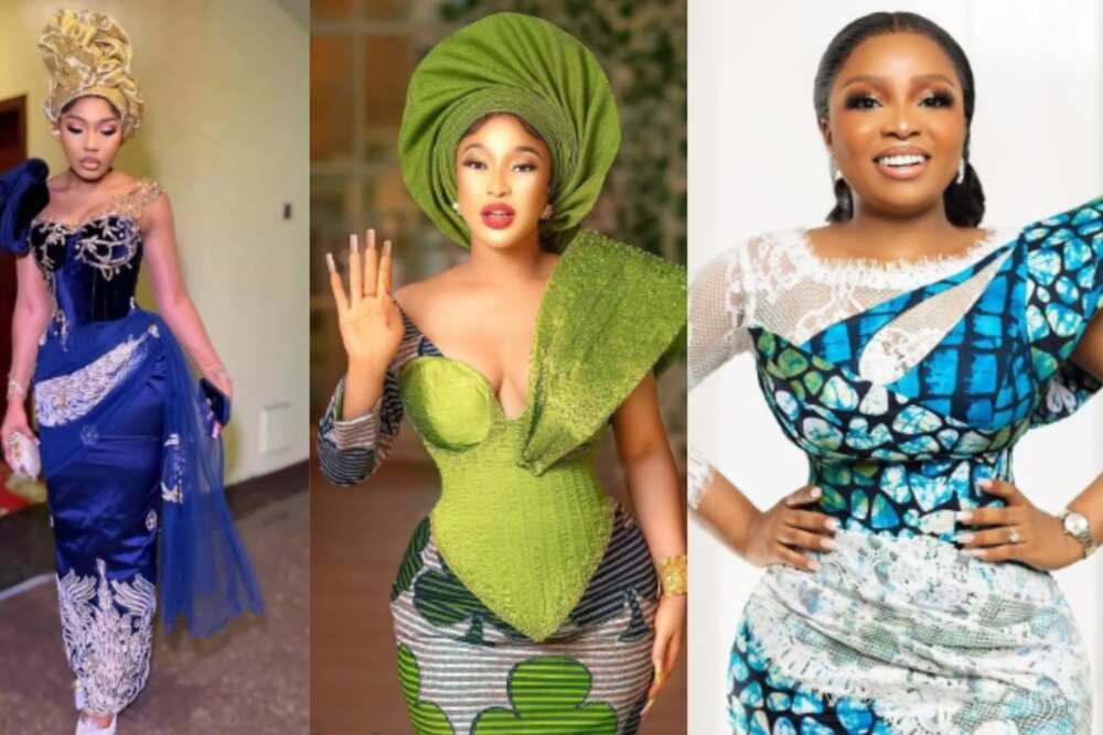 aso ebi lace gown style