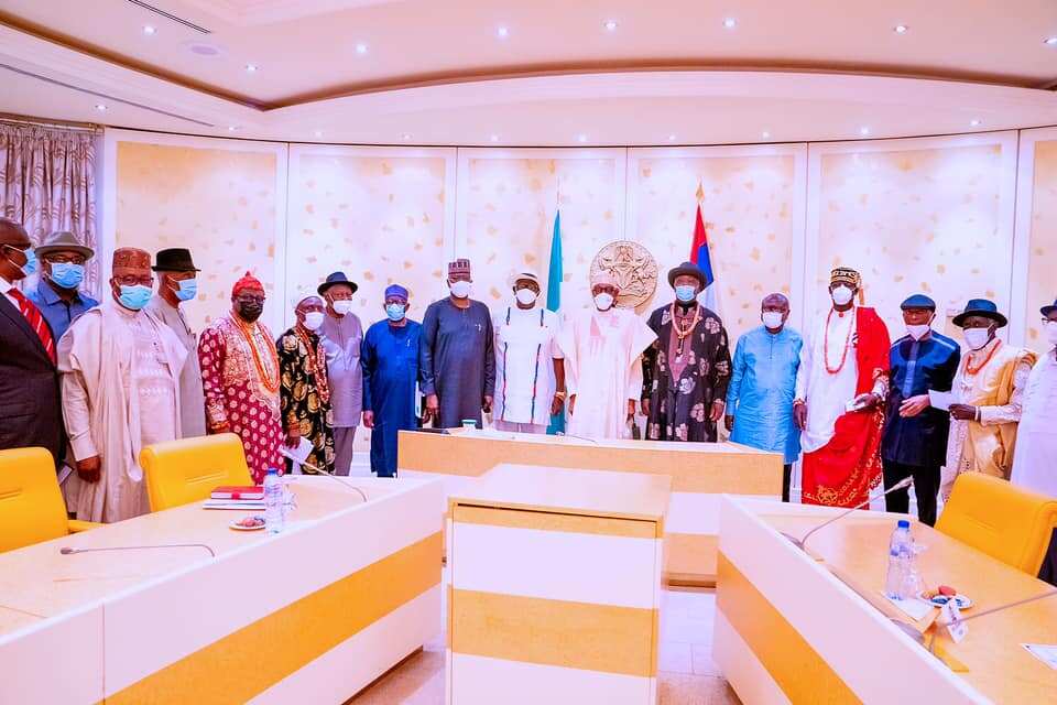 Presdient Buhari receives a courtesy visit